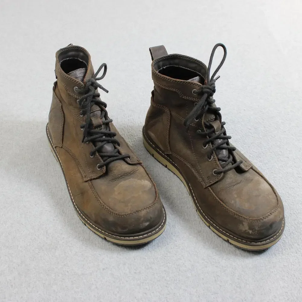 Keen Utility Boot Men 11.5 EE Brown Leather Chukka Safety Toe ASTM Workwear READ